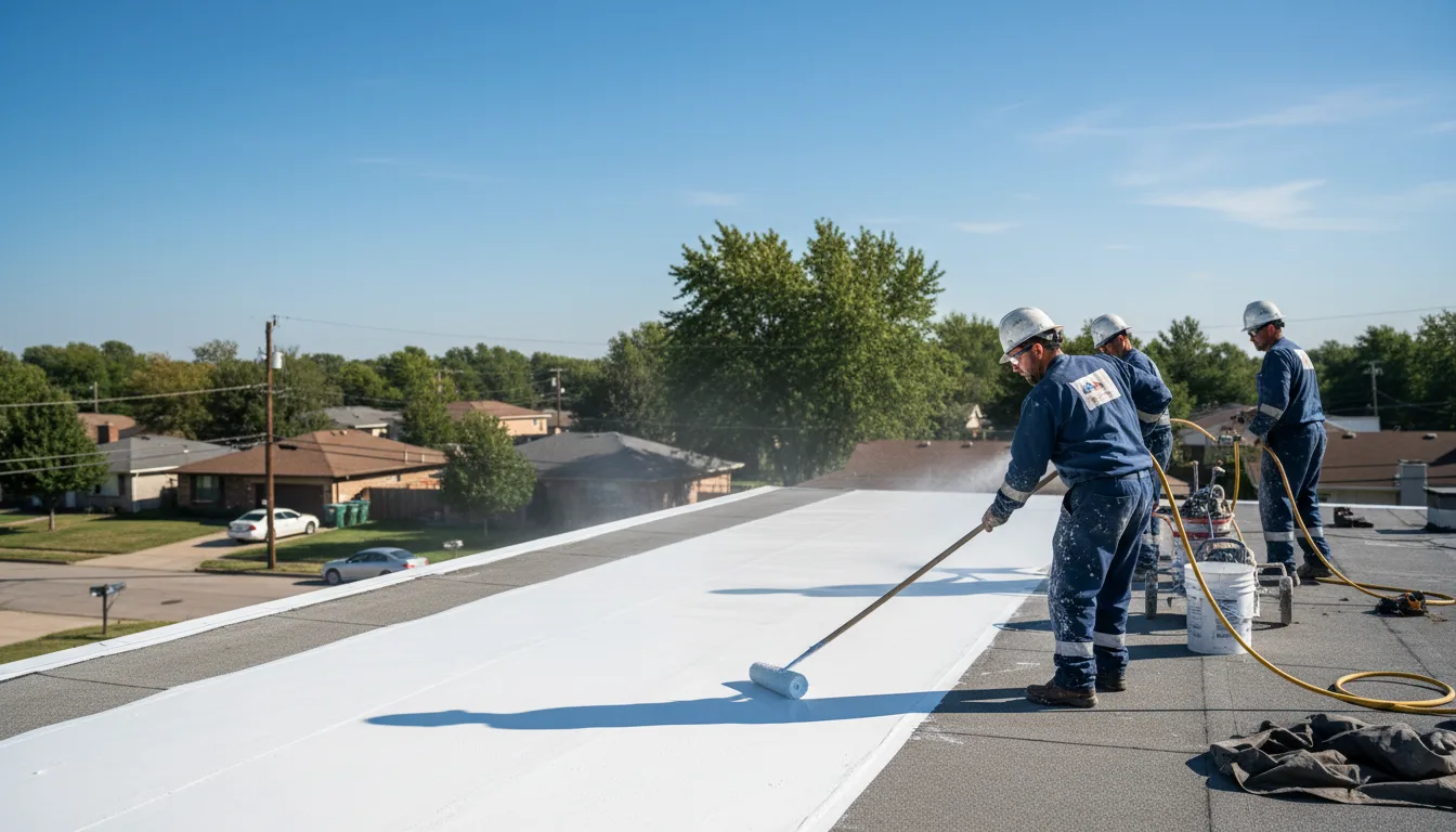 Commercial roof coating in Austinville, IA near me